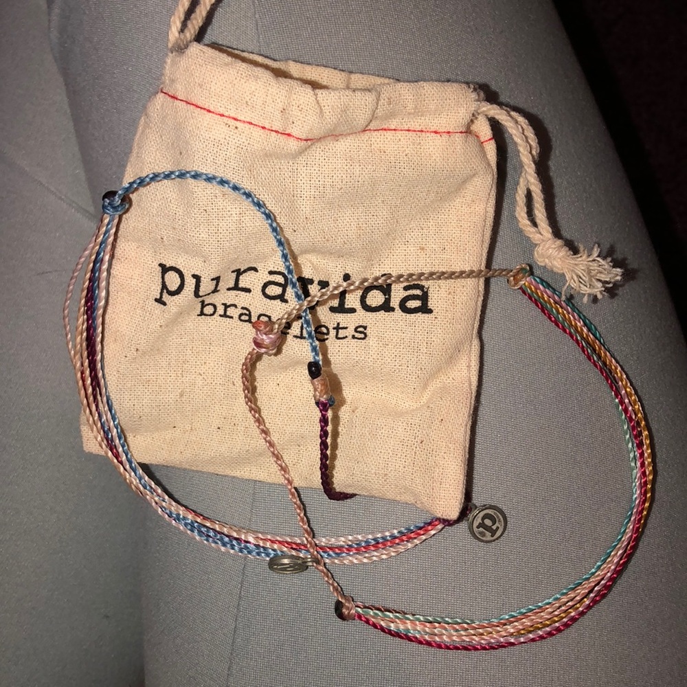 Multi colored Pura Vida bracelets